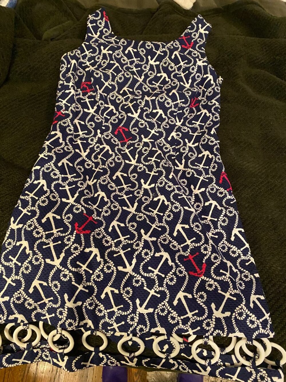 Lilly Pulitzer Clyde Nautical Anchor Print Dress
